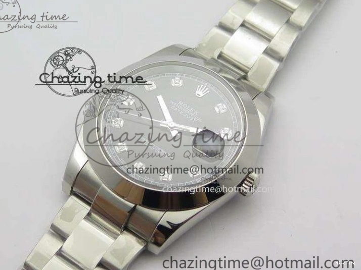 MiroTime 0323 DailyWear DateJust 41mm 126300 SS Noob 1:1 Best Edition Black Dial Diam Markers On SS Bracelet A 3587
